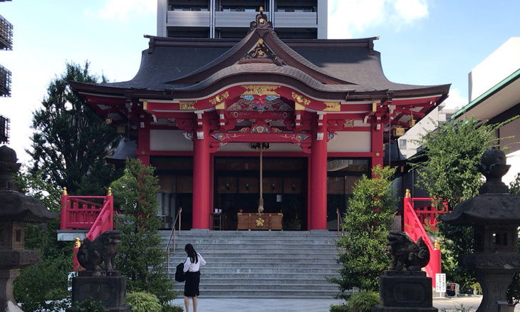 西新宿 成子天神社 拝殿