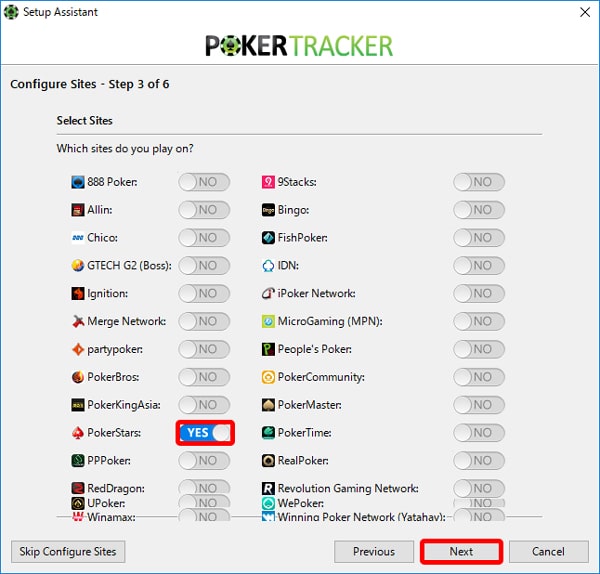 ポーカートラッカー4 　ポーカーサイトの選択