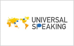 universal speaking(ユニバーサル スピーキング) ロゴ