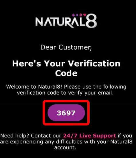 Natural8 メール受信
