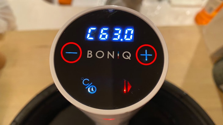 BONIQ ＋ーボタン